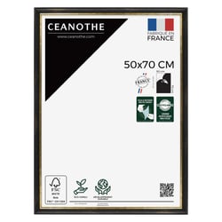 Cadre photo Pandore noir doré 50x70 cm