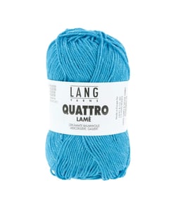 Fil à tricoter de coton QUATTRO LAME - Lang Yarns 79 Bleu