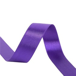 Bobine 25m ruban satin double face Violet fabriqué en France
