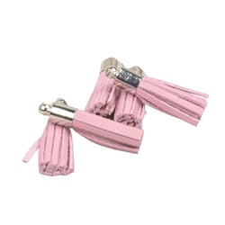 Mini pompons 6 pièces rose 2,5cm