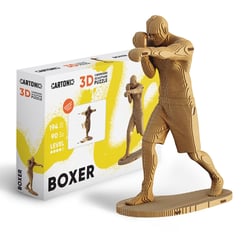 Cartonic® Sculpture-Puzzle 3D carton - Le Boxeur