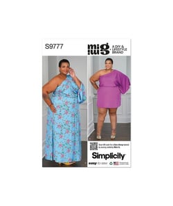 Patron Simplicity 9777 - Minirobe et maxirobe du 48 au 66 FR taille n°FR 48-56