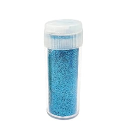 MégaCréa DIY - Tube paillettes biodégradables Bleu turquoise 9 g