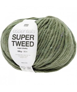 Laine à tricoter Essentials SUPER TWEED Super Chunky 100 gr - RICO Design 04 Vert