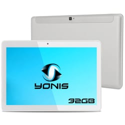 Tablette Multimédia Tactile 10' Android 6.0 32 Go 4G Octa Core 2Go Ram Argent YONIS