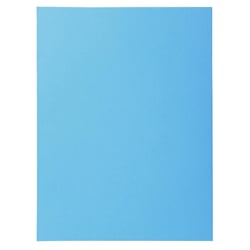 Paquet de 50 chemises 2 rabats SUPER 210 - 24x32cm - Bleu clair - x 5 - Exacompta