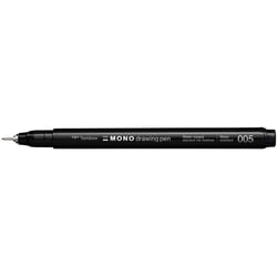 Lot de 4 feutres fins MONO drawing pen - TOMBOW - Pointe métallique 0,20 mm - Noir