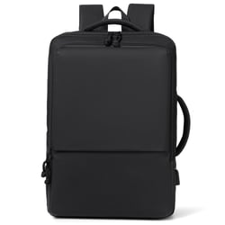 Sac À Dos Ordinateur Grande Capacité Imperméable Avec Port USB Noir Noir YONIS