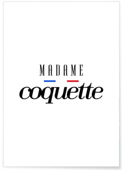 Affiche Madame Coquette | A3 : 29,7x42cm