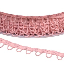 Galon ganse élastique 17mm rose clair au mètre