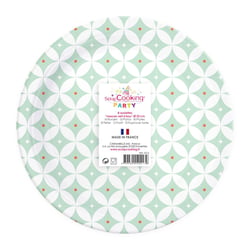 Assiettes Rosace 8 pièces