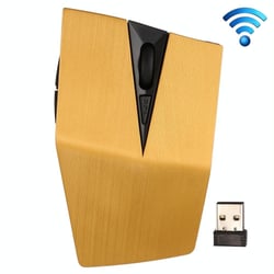 Souris Sans Fil 2.4GHz Récepteur USB DPI Réglable 1200 Or Pour PC Laptop Jaune YONIS