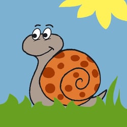 LUC - Kit canevas Soudan Escargot 20x20cm