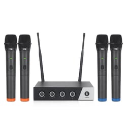 Système Microphone Sans Fil 4 Canaux Pour Événements et Performances YONIS