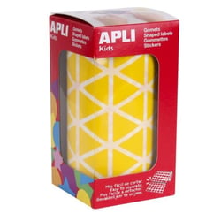 Apli Agipa - Gommettes rouleau Triangle 20 mm jaune x 2 832