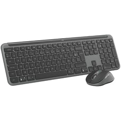 Ensemble clavier et souris Logitech Signature Slim - Plastique recyclé - 920-012508 - Graphite - Clavier: 43,38 cm x 13,48 cm x 2,31 cm