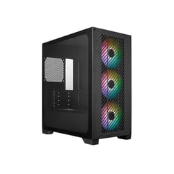 Boîtier PC COOLER MASTER Elite 301 Black ARGB - Plastique, Acier, Verre trempé - Noir - 43 x 21,2 x 38 cm