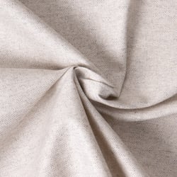 Tissu Toile de Coton enduite Lurex argent sur fond Blanc chiné