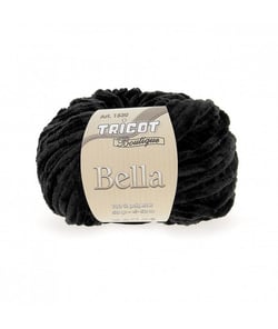 Promo : Pelote Velours Chenille BELLA. Un rapport qualité/prix inégalable ! Noir (02)