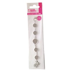 Graine Créative - Bracelet à décorer Rond Argenté