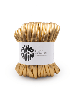 Pelote PINGO METALLIC - 550GR - Pingouin : Le fil brillant et résistant pour des accessoires mode et déco uniques Or