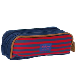Trousse Double Kickers Boy 22 CM - 2 compartiments Rouge