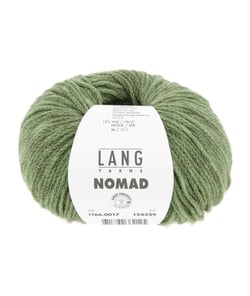 Pelote de laine et yak NOMAD – 25gr - Lang Yarns - Laine extrafine & yak naturel – Luxe rustique pour tricots nomades 0017 Vert