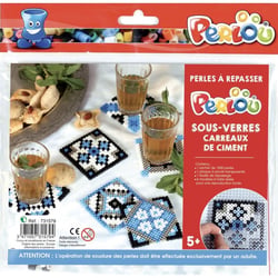 Perlou - Perlou kit Dessous De Verres Carreaux De Ciment
