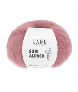 Pelote de 100% Alpaga SURI ALPACA - 25GR - Lang Yarns 0087 Rose
