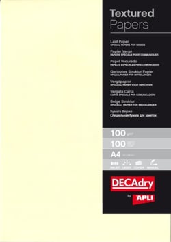 Pack 100  Feuilles  A4 Papier Verge Creme 100G