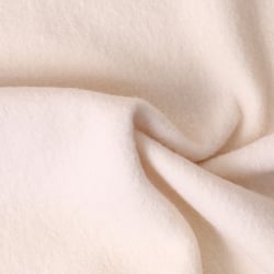 Tissu Laine Bouillie  uni Hanna sur fond Ecru