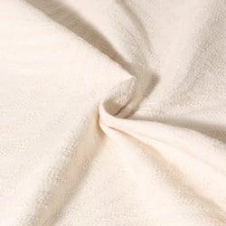 Tissu Jacquard d'ameublement Motifs en relief sur fond Ecru