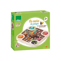Jeu des petits chevaux, petites carottes - La course du potager Jour de récolte - Vilac