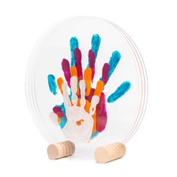 Kit empreintes famille 4 Nacré - cadeau bébé souvenir déco