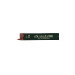 Mine de rechange pour porte-mine FABER-CASTELL - Polymère - 0,5 mm - 2H - Lot de 12