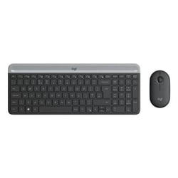 Ensemble clavier et souris - Logitech MK470 - Sans fil - AZERTY - Graphite