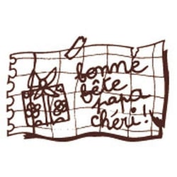 Graine Créative - Tampon en bois Bonne fête papa chéri
