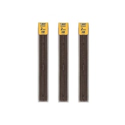 Mines de rechange pour porte-mine BIC - CRITERIUM HB 2 mm - Lot de 3 boîtes de 6 mines