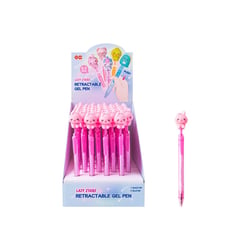 Stylo Gel Animaux Kawaii 3D Rétractable Encre Bleue - Lapin