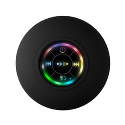 Enceinte Waterproof Bluetooth Avec Lumières Flash Et Ventouse Puissante Noir YONIS