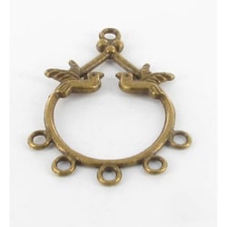 MégaCréa - Breloque pendentif Diviseur colombe Bronze