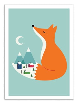 Affiche 50 x 70 cm -  Winter Dreams - Andy Westface