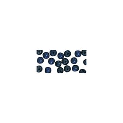 Perles en bois poli 1 cm Bleu foncé 52 pièces