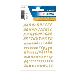 Lettres - Stickers - Autocollant - Or - A à Z - Majuscules - Italique