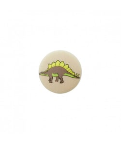 Carte de 3 boutons Dinosaure polyester à queue 15mm - Prym Stegosaure Marron