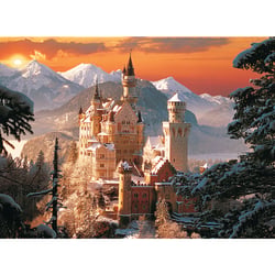 Puzzle 3000 pièces - Allemagne : Neuschwanstein sous la neige - Trefl