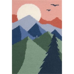 DMC - Canevas Penelope Imprimé Tapisserie Montagne 20x30 cm