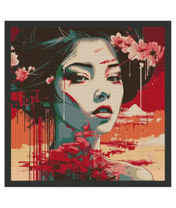 Tissu carré jacquard 48x48 katana