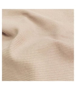 Tissu coton nid d'abeille maille de 140 cm de largeur UNI LIN vendu par 50 cm