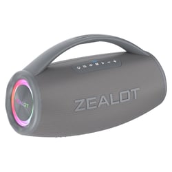 Enceinte Waterproof Bluetooth 80W Portable Avec Lumières RGB Et Son Surround Gris YONIS